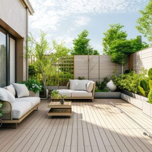 What is the difference between a freestanding deck and an attached deck?